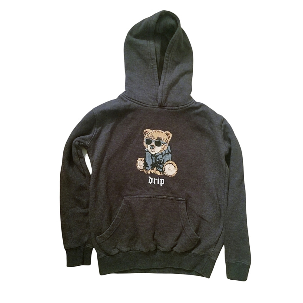 Boy's "Drip" bear hoodie